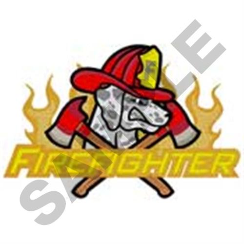 Firefighter Dalmation Machine Embroidery Design
