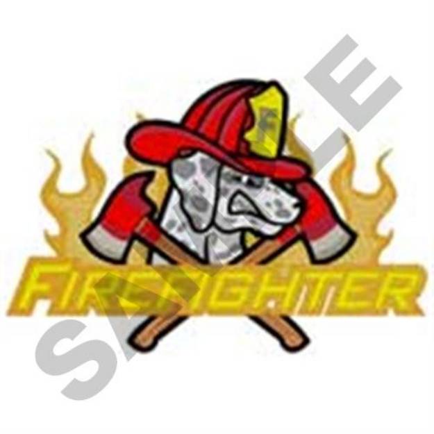 Picture of Firefighter Dalmation Machine Embroidery Design