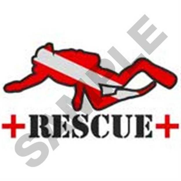Picture of Scuba Rescue Machine Embroidery Design