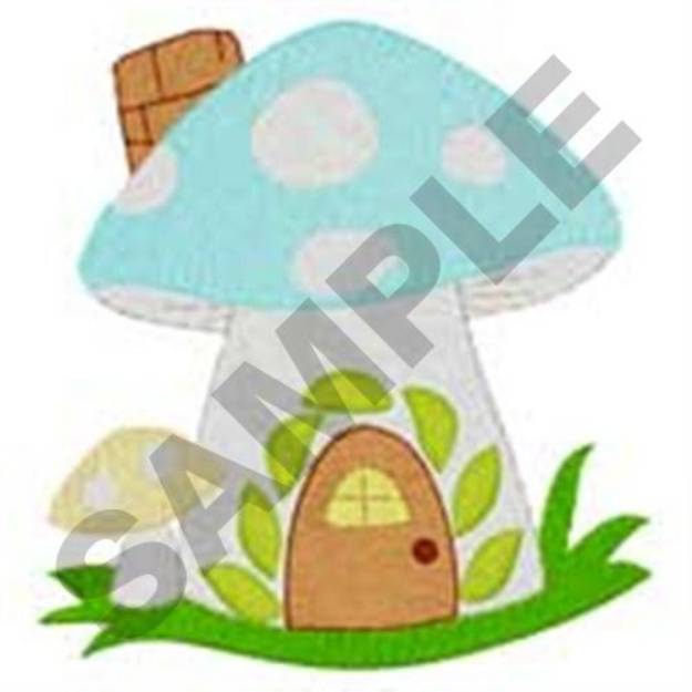 Picture of Mushroom House Machine Embroidery Design