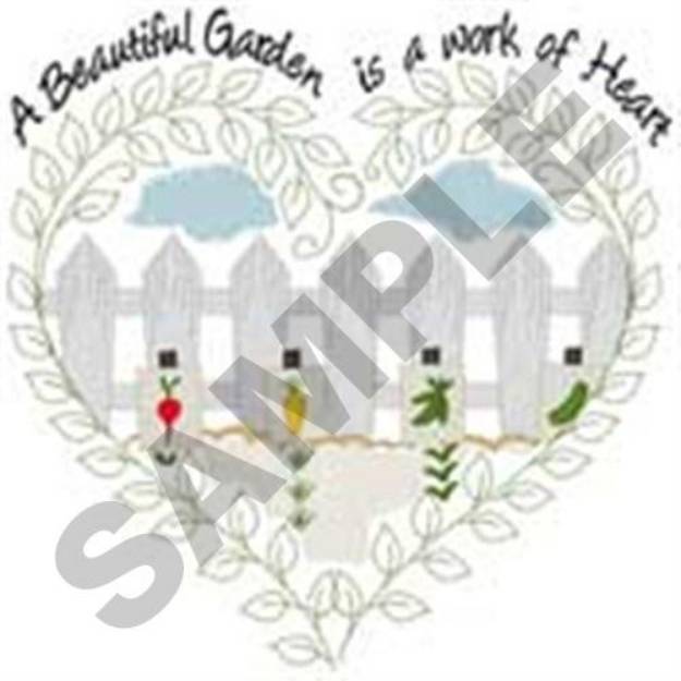 Picture of A Work of Heart Machine Embroidery Design