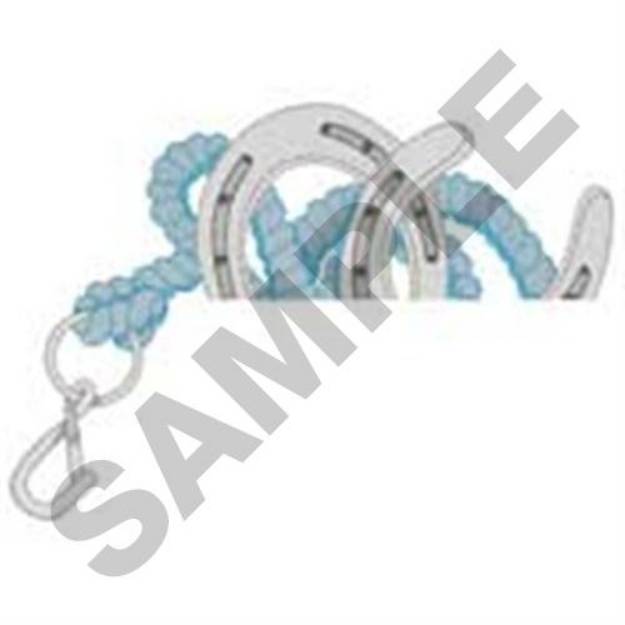 Picture of Horseshoes Pocket Topper Machine Embroidery Design