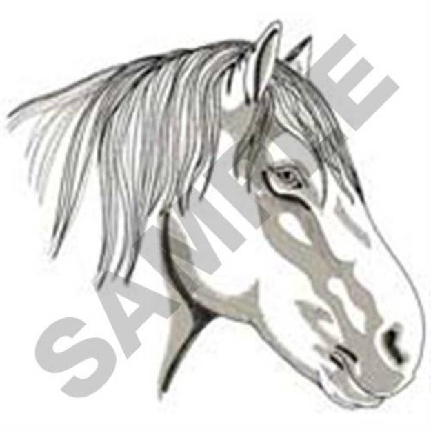Picture of Draft Horse Head Machine Embroidery Design