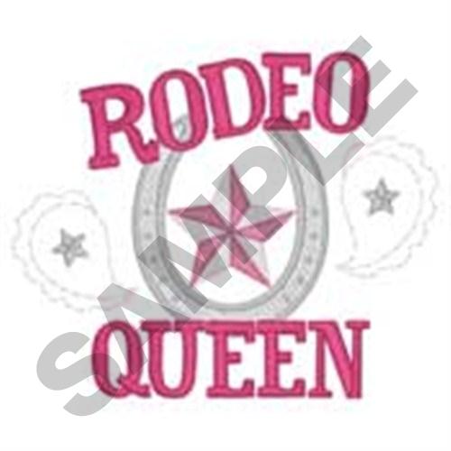 Rodeo Queen Machine Embroidery Design
