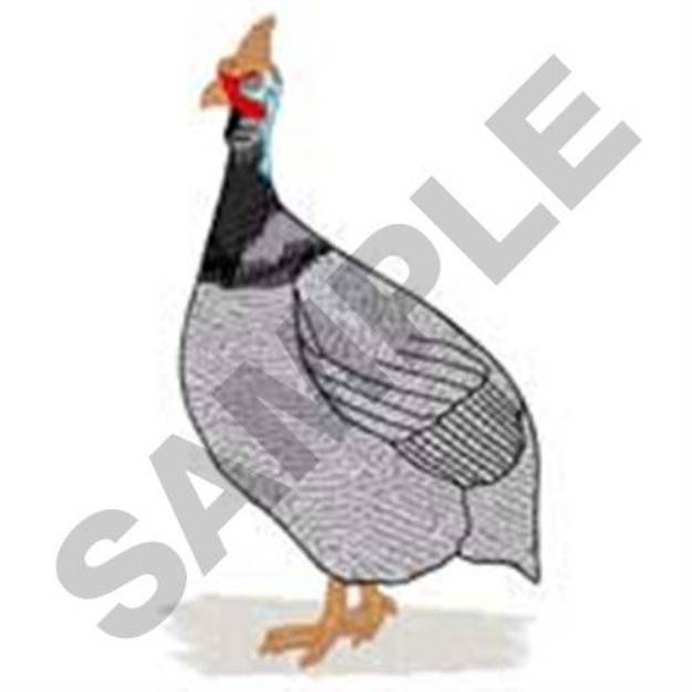 Picture of Guinea Fowl Machine Embroidery Design