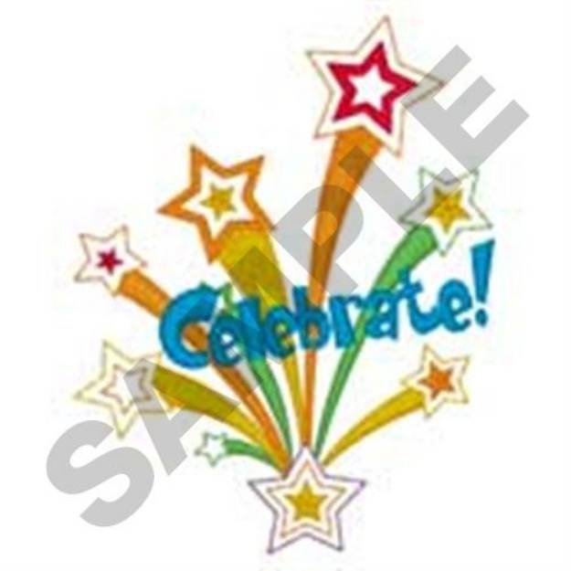 Picture of Celebrate Stars Machine Embroidery Design