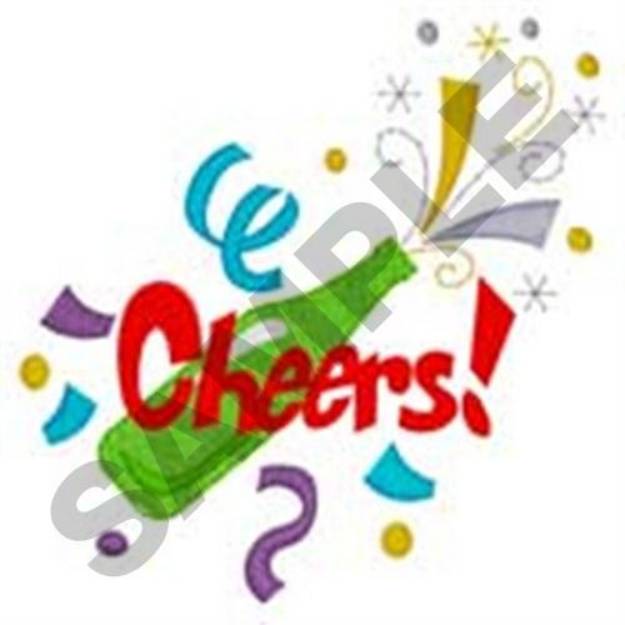 Picture of Champagne Cheers Machine Embroidery Design