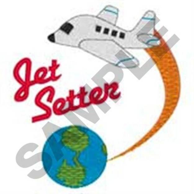 Picture of Jet Setter Machine Embroidery Design