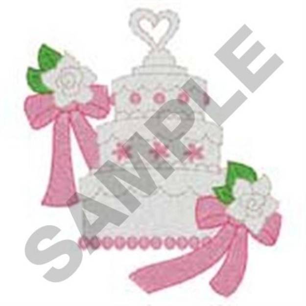 Picture of Wedding Cake Machine Embroidery Design