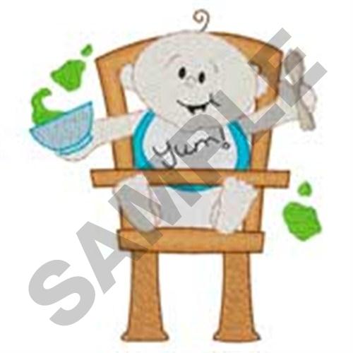 Baby Food Machine Embroidery Design