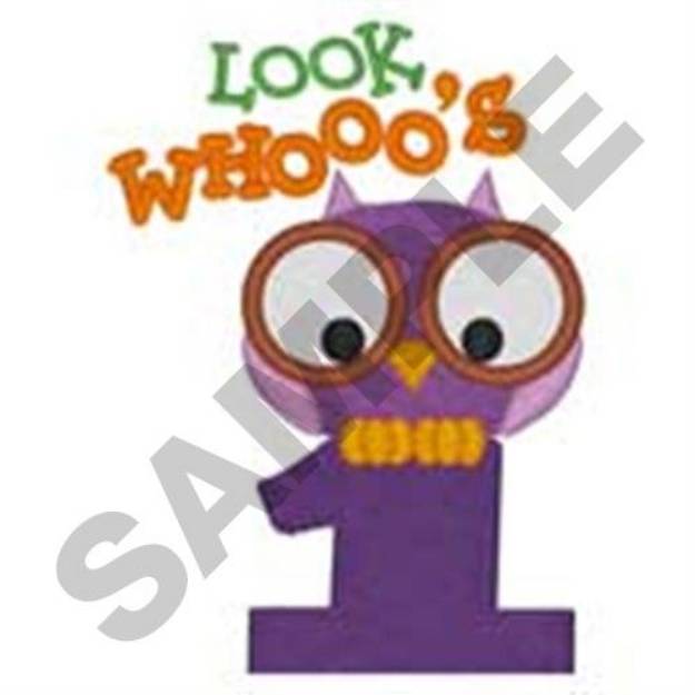 Picture of Look Whooos 1 Machine Embroidery Design