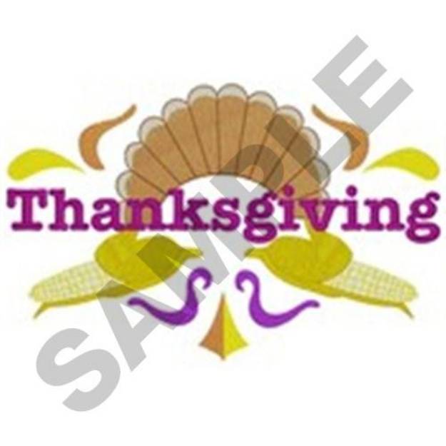 Picture of Thanksgiving Corn Machine Embroidery Design