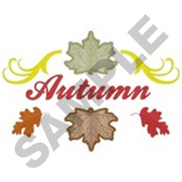 Picture of Autumn Leaves Machine Embroidery Design