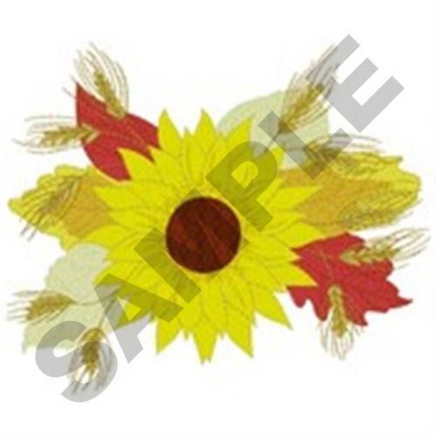 Picture of Fall Sunflowers Machine Embroidery Design