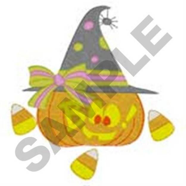 Picture of Pumpkin Hat Machine Embroidery Design