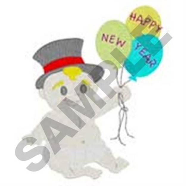Picture of Baby New Year Machine Embroidery Design