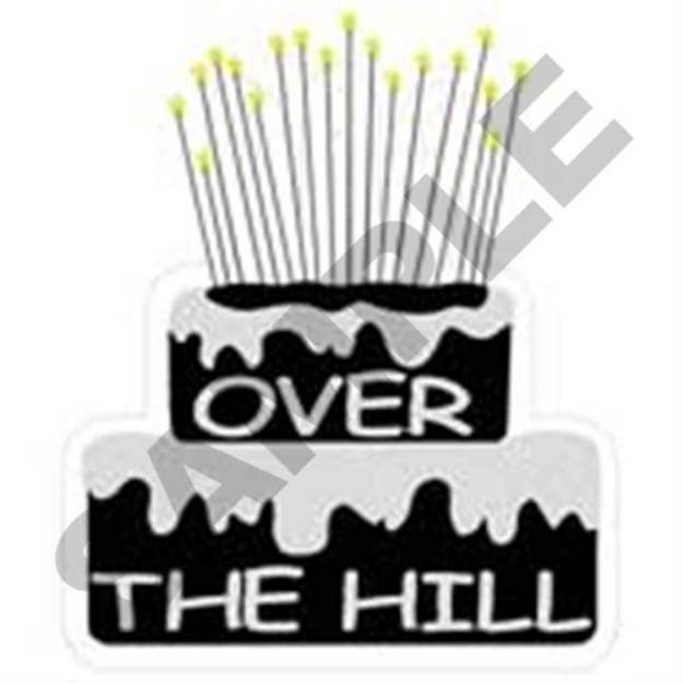 Picture of Over The Hill Cake Machine Embroidery Design