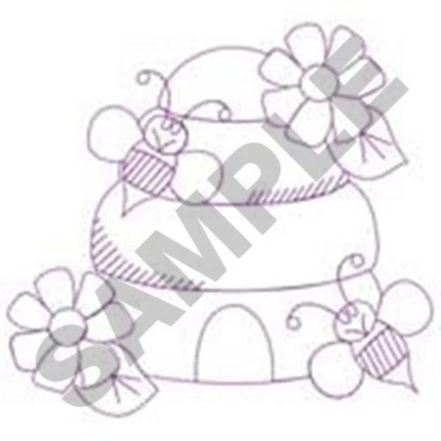 Picture of Beehive Quilt Machine Embroidery Design