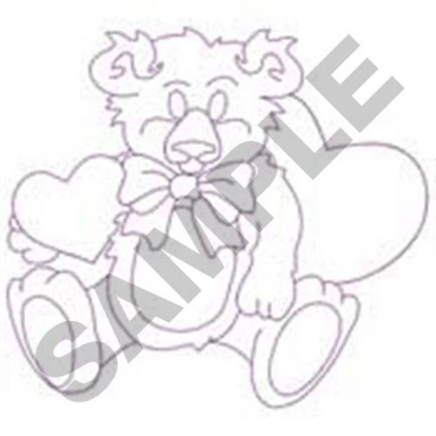 Picture of Teddy Quilt Machine Embroidery Design