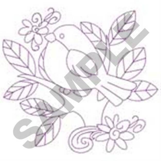 Picture of Songbird Quilt Machine Embroidery Design