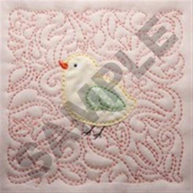 Picture of Chick Quilt Machine Embroidery Design