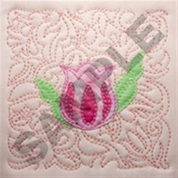 Picture of Tulip Quilt Machine Embroidery Design