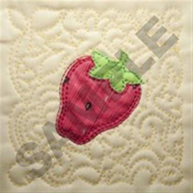 Picture of Strawberry Quilt Machine Embroidery Design