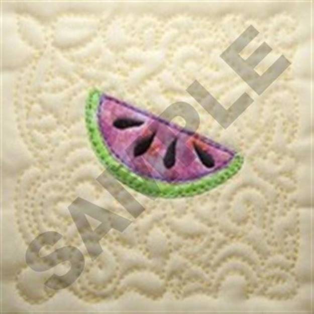 Picture of Watermelon Quilt Machine Embroidery Design