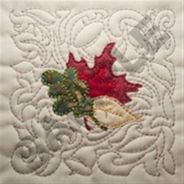 Picture of Leaves Quilt Machine Embroidery Design