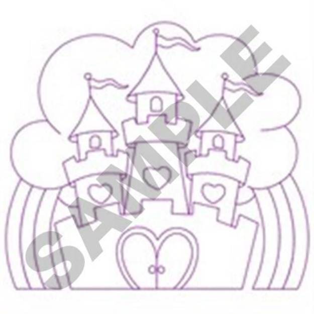 Picture of Castle Quilt Machine Embroidery Design