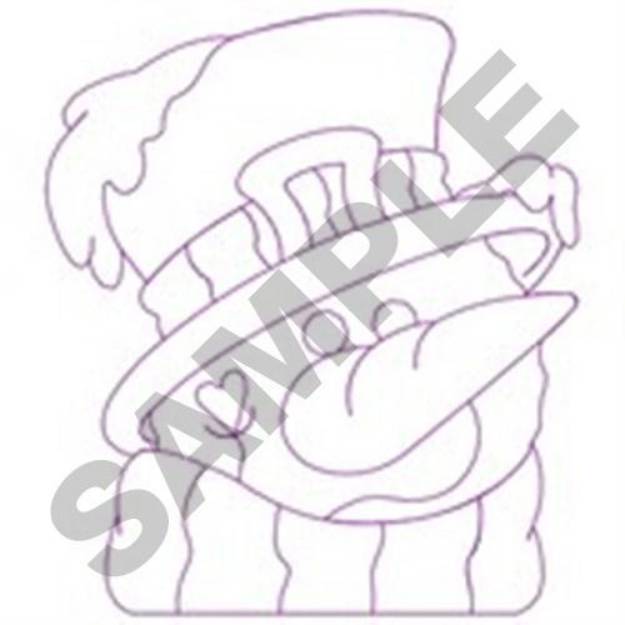 Picture of Snowman Quilt Machine Embroidery Design