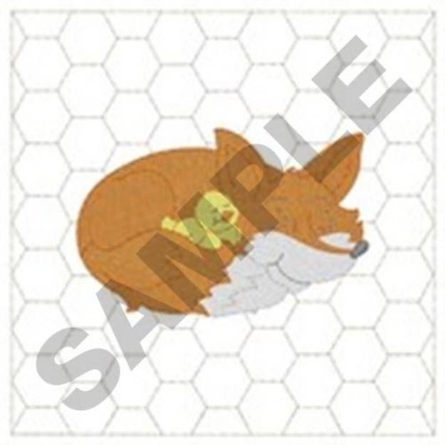 Picture of Fox Chick Quilt Machine Embroidery Design
