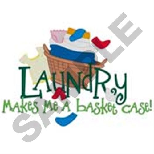 Laundry Basket Machine Embroidery Design