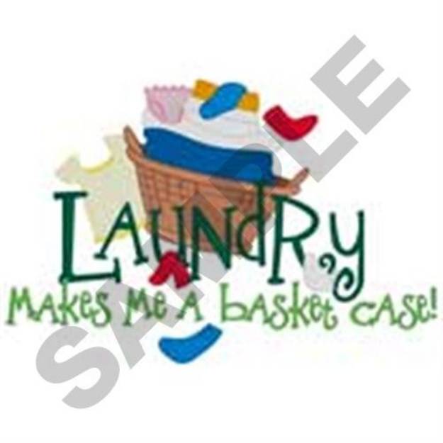Picture of Laundry Basket Machine Embroidery Design