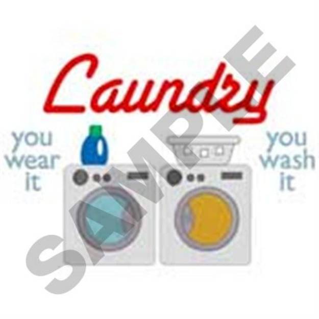 Picture of Laundry Machines Machine Embroidery Design