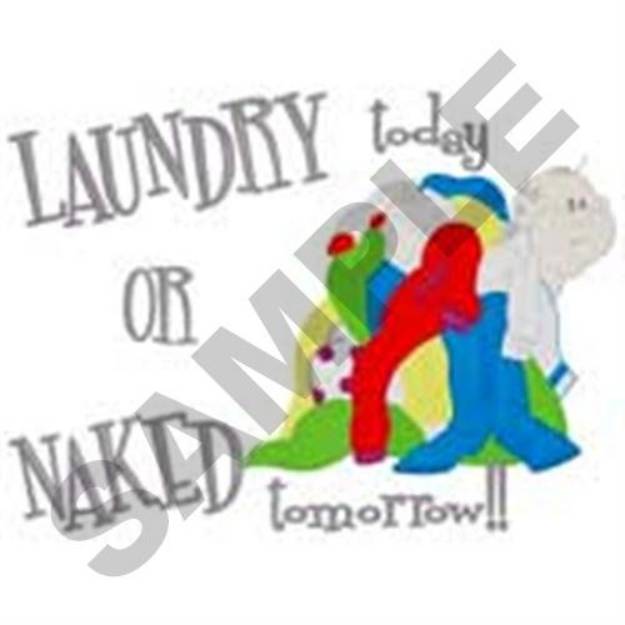 Picture of Laundry Today Machine Embroidery Design