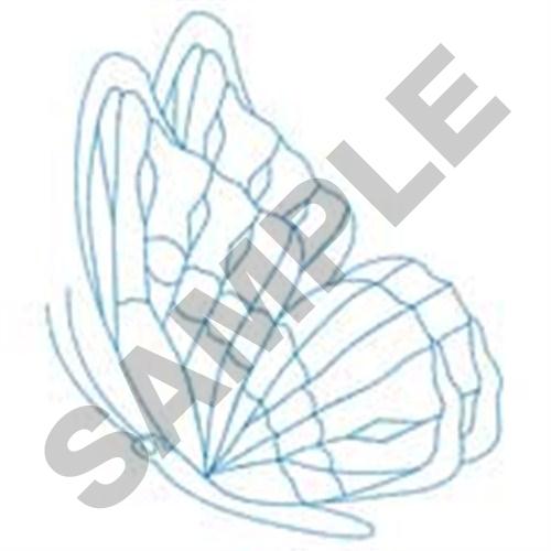 Butterfly Flying Machine Embroidery Design