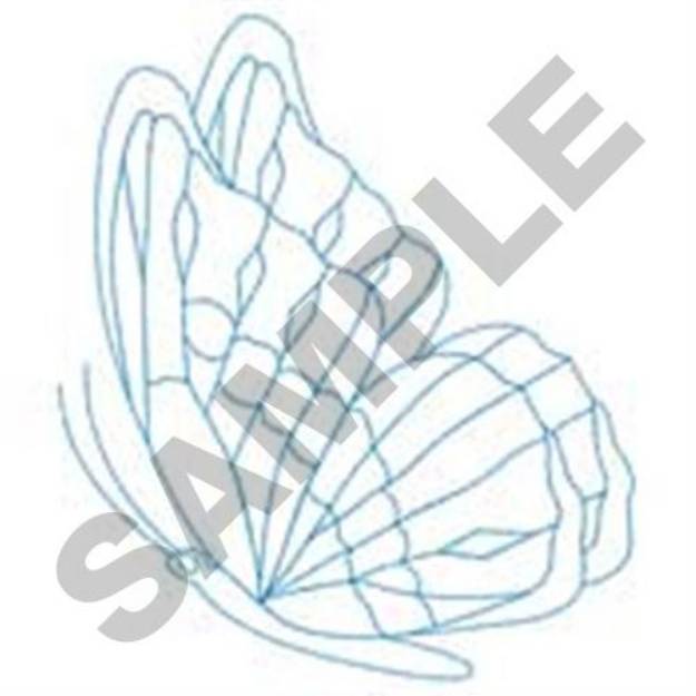 Picture of Butterfly Flying Machine Embroidery Design