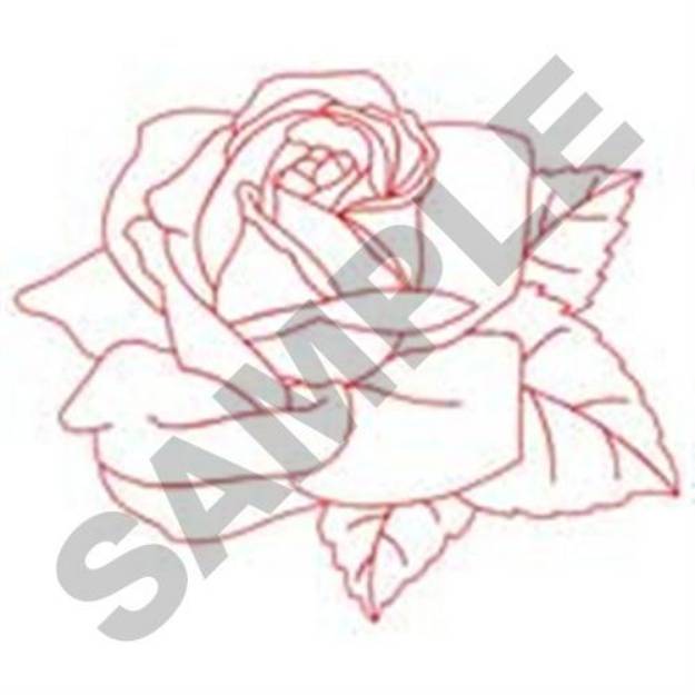 Picture of Rose Flower Machine Embroidery Design