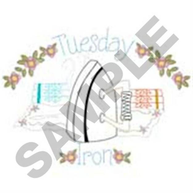 Picture of Tuesday Iron Machine Embroidery Design