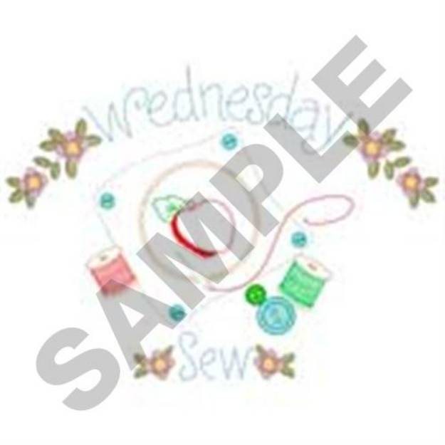Picture of Wednesday Sew Machine Embroidery Design