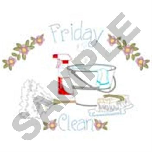 Friday Clean Machine Embroidery Design