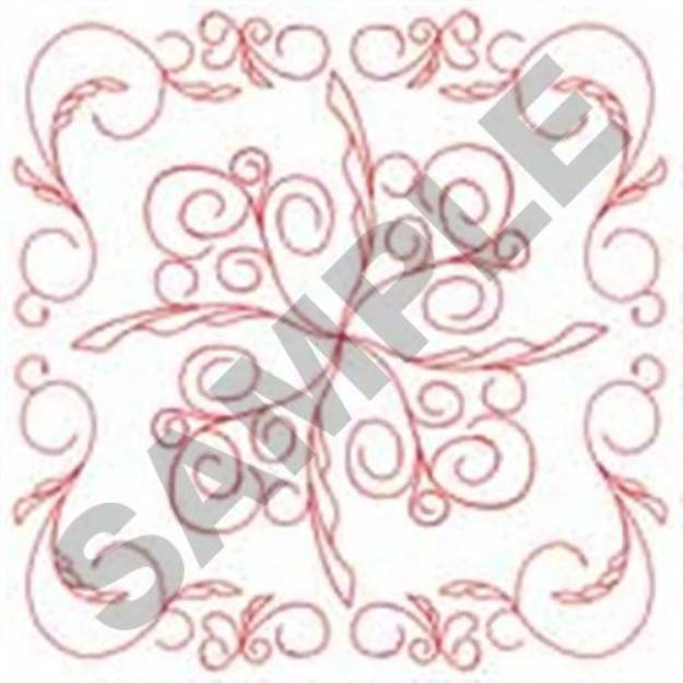 Picture of Leaf Quilt Machine Embroidery Design