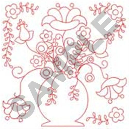Flower Quilt Machine Embroidery Design