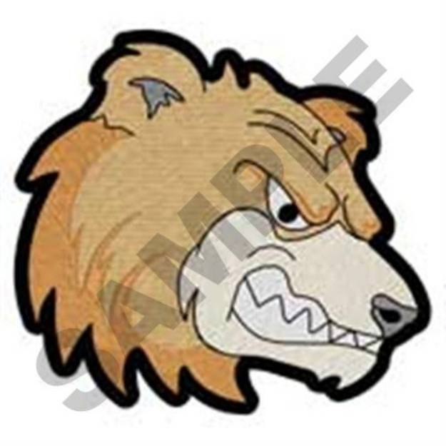 Picture of Bears Head Machine Embroidery Design