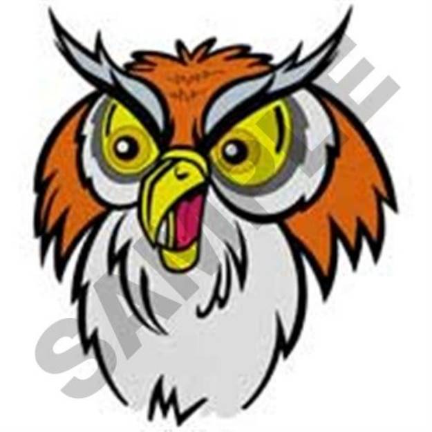 Picture of Owl Head Machine Embroidery Design
