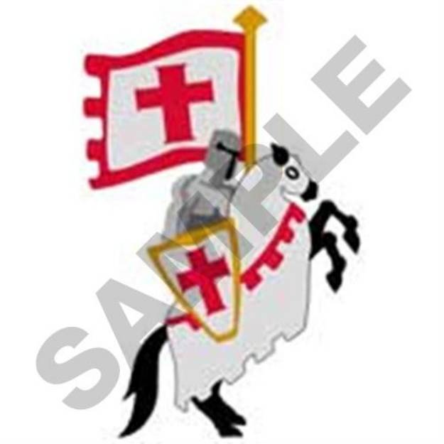 Picture of Crusader Horse Machine Embroidery Design