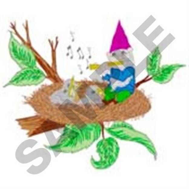 Picture of Gnome Flute Machine Embroidery Design