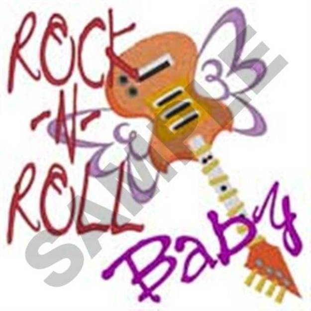 Picture of Rock Baby Machine Embroidery Design