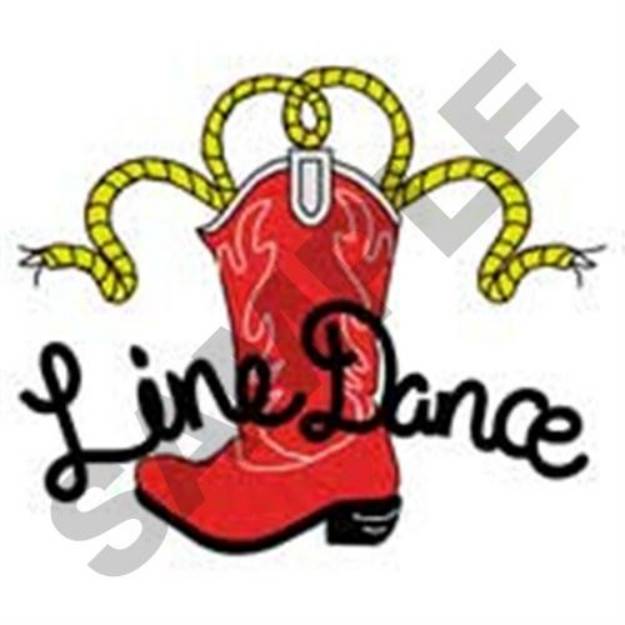 Picture of Line Dance Machine Embroidery Design